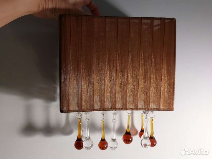 Настенный светильник бра с хрусталем