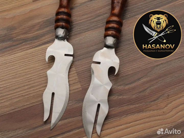 Нож вилка, шашлычный нож