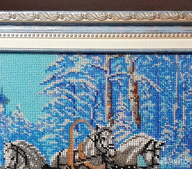 Картина из бисера Русская тройка