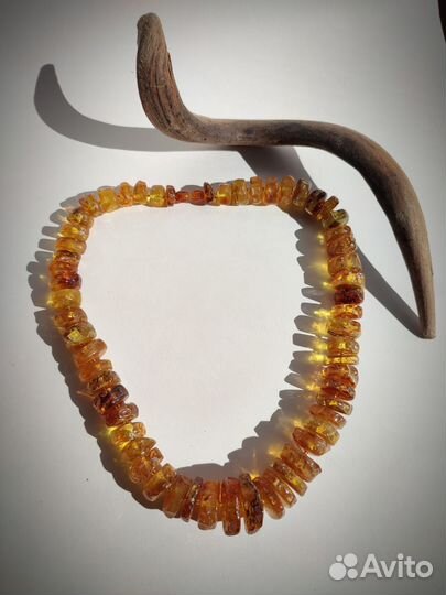 Бусы из натурального Балтийского янтаря