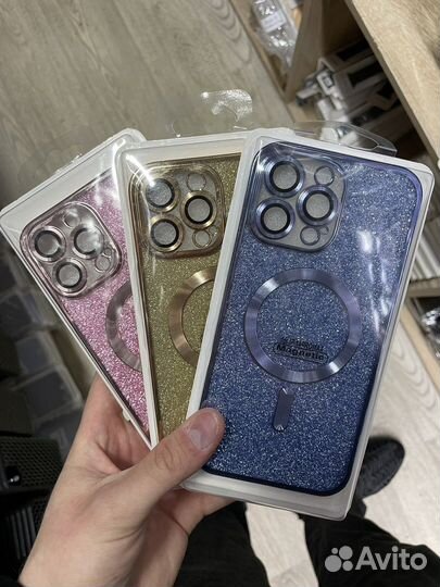 Чехол прозрачный iPhone 14 pro/pro max с магнитами