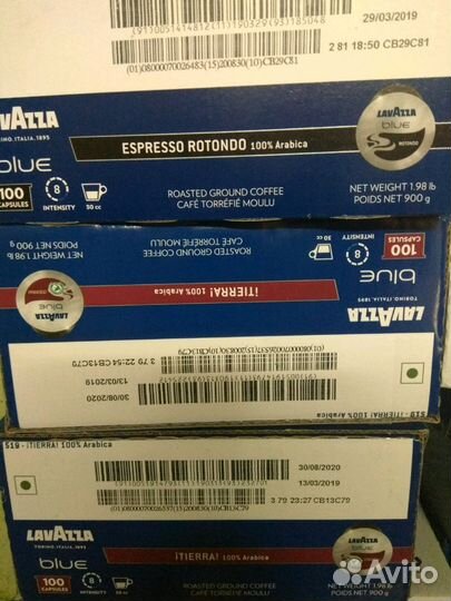 Капсулы кофе lavazza blue