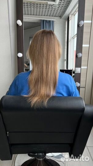 Наращивание волос, загущение волос