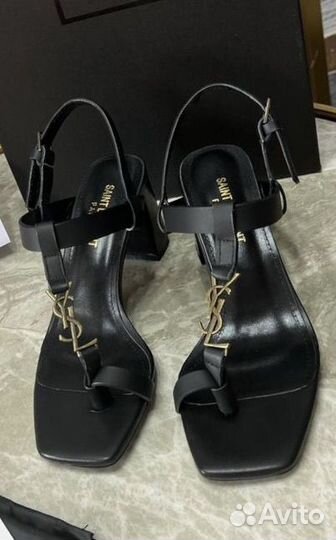 Босоножки оригинал 38 saint laurent на каблуке
