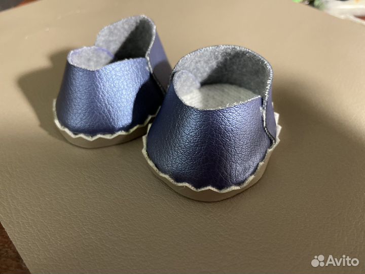 Туфли для куклы текстильной