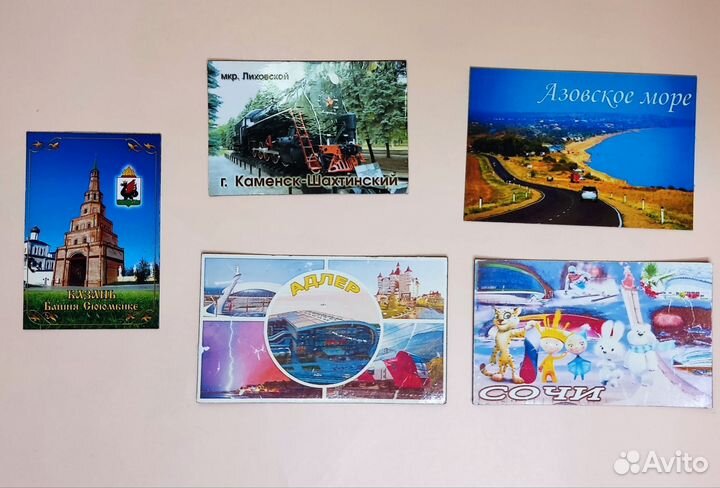 Магниты на холодильник сувенирные города