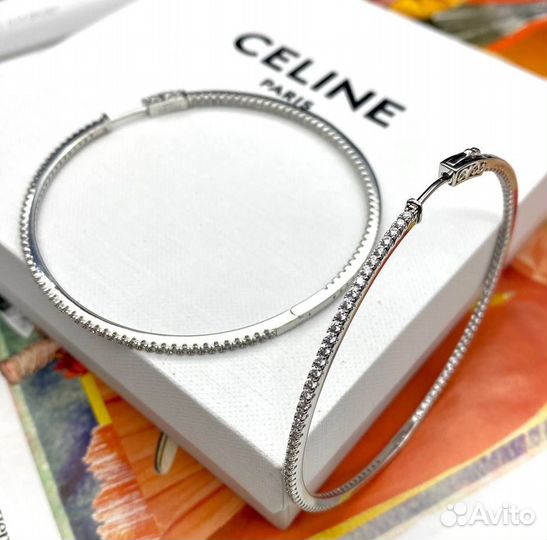 Серьги Конго кольца селин Celine