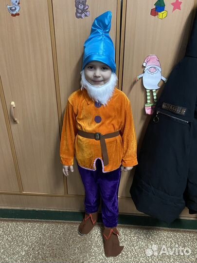 Новогодний Костюм гномика для мальчика