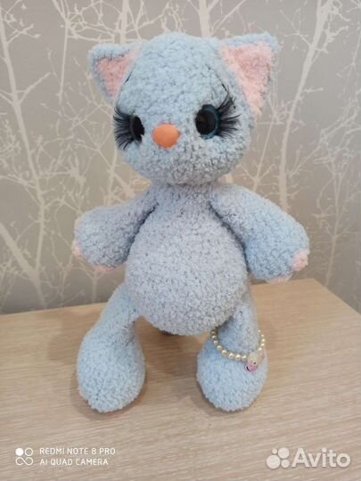 Вязаные игрушки собачка и кошка