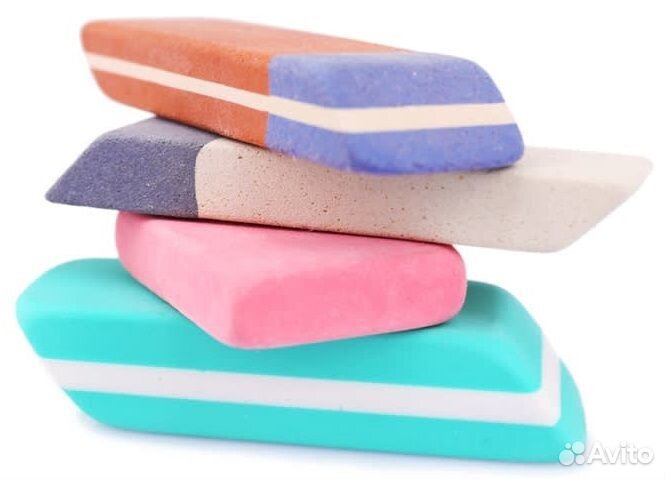 Ластик, ластик-клячка разных фирм, формопласт