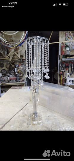 Хрустальные стойки на столы