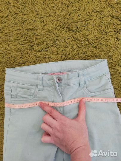 Джинсы скини на худенькую девочку 134-140