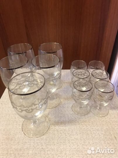 Хрустальные рюмки СССР,чешское стекло