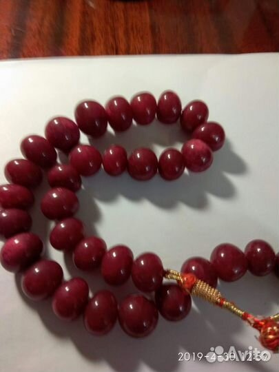 Колье викторианское 2 шт. Рубины Карвати. Вишня