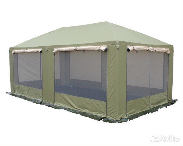 Палатка шатер Пикник 5х2.5 м хаки-беж