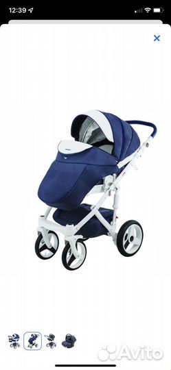 Коляска adamex monte carbon 3 в 1