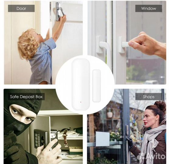 Умный датчик открытия дверей, окон wifi