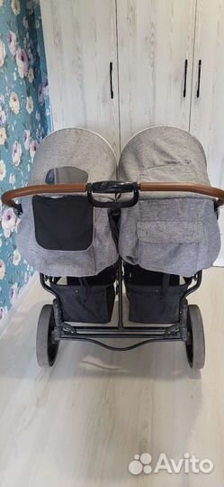 Прогулочная коляска для двойни бу