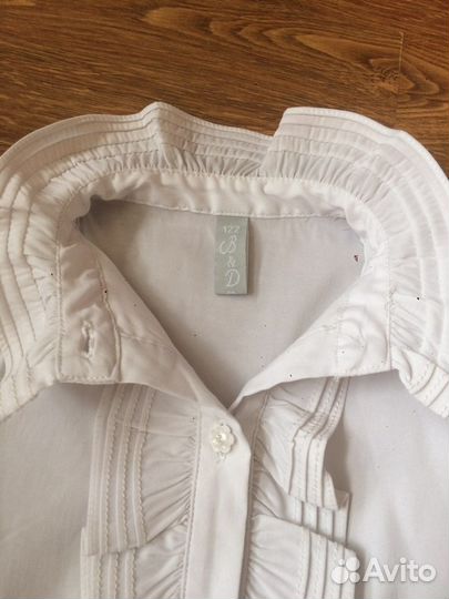 Блузка белая для девочек