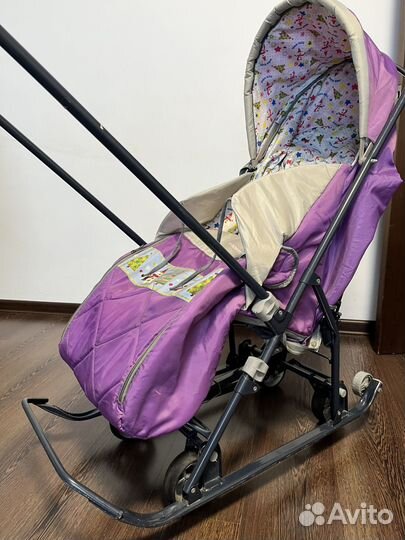 Детские санки коляска