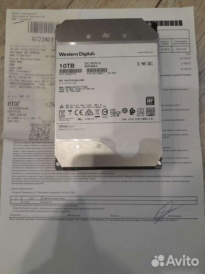 Гарантия Жесткие диски hdd 10 tb WD Gold SATA 3