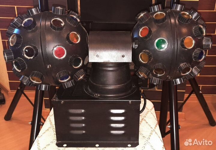 Светомузыка EuroDj Double Ball 84 Цветных луча Pro