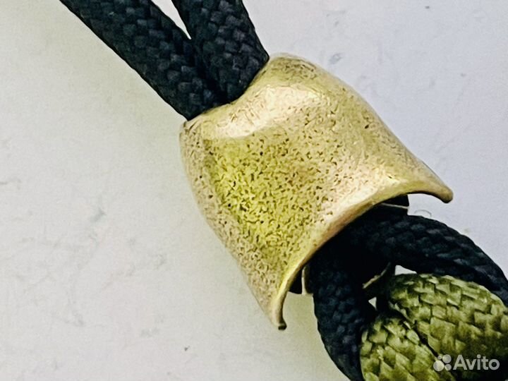 Темляк брелок с латунной бусиной 