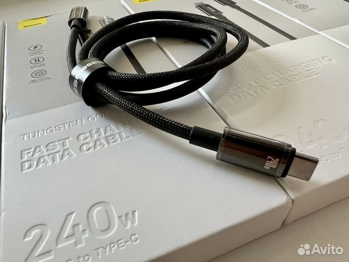 Кабель Baseus, USB Type-C, 240 Вт