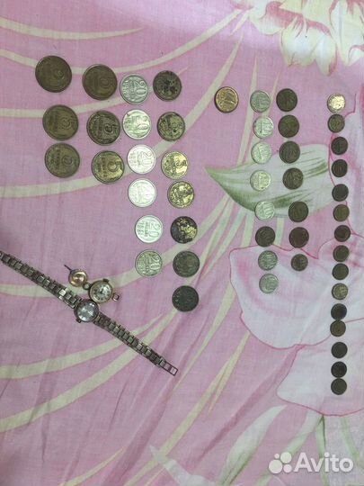 Монеты и часы советские