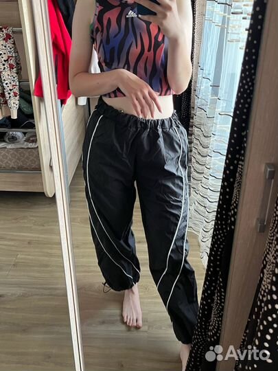 Штаны карго широкие