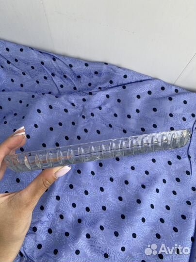 Поднос хрустальный