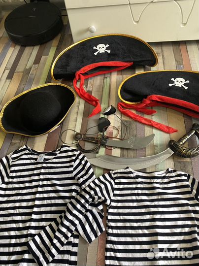 Костюмы пиратов для мальчиков шляпы кинжалы