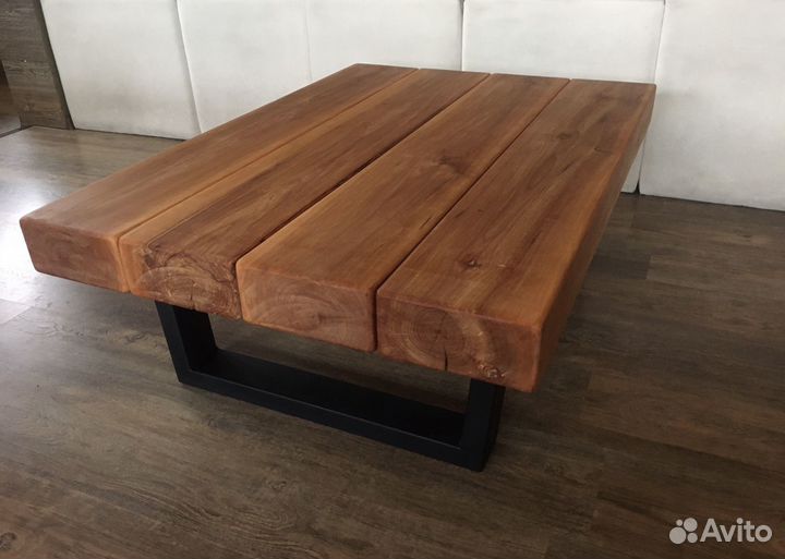 Стол из массива дерева стиль лофт/русстик