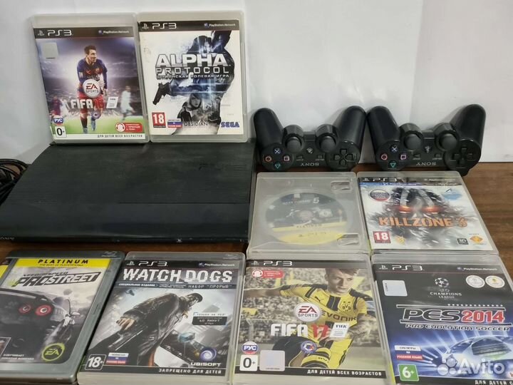 PS3 Super Slim 500 gb прошита с играми