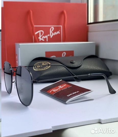 Очки ray ban hexagonal 54 черные