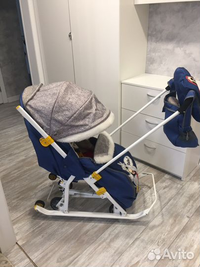 Детские санки коляска