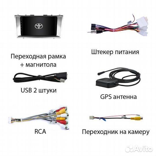 Магнитола Toyota Camry V40 06-12 Qled 1/32 Android