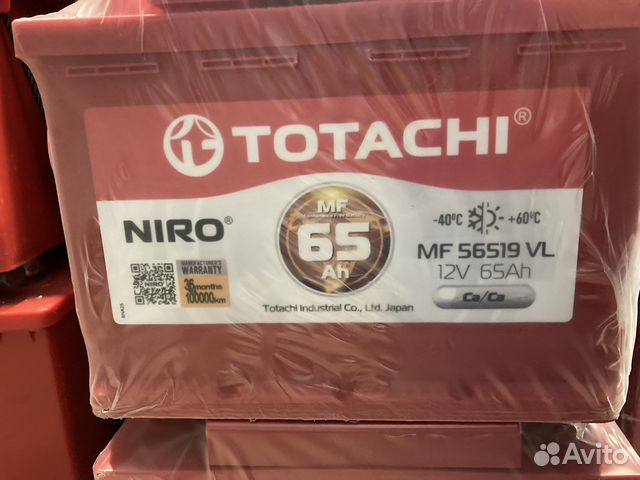 Аккумулятор totachi niro 65а/ч