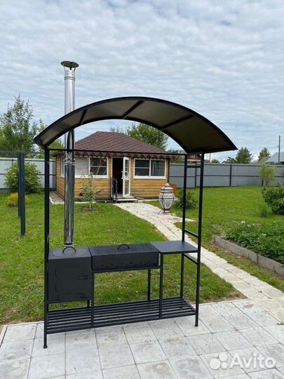 Мангал с крышей