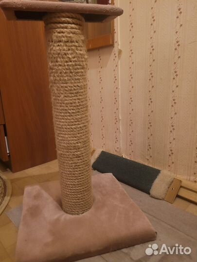 Когтеточка столбик плюс настенная комплект
