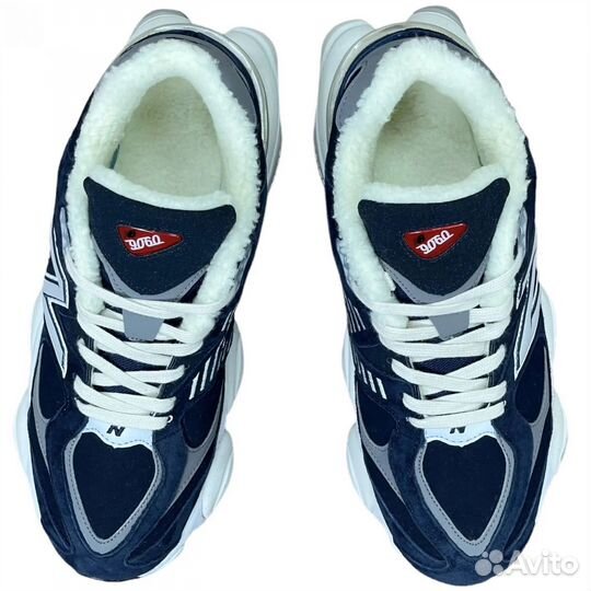 NEW balance 9060 navy white С мехом