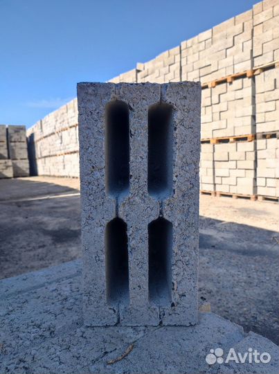 Керамзитобетонные блоки полнотелый