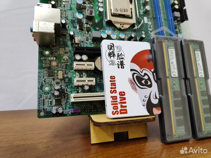 Материнская плата 1155+i3-2120+DDr3-8Gb+SSD+Кулер