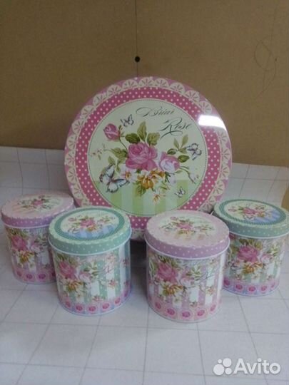 Набор банок металлических 5 штук