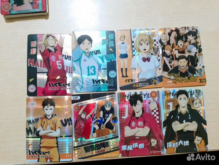 Коллекционные карточки по аниме волейбол/haikyu