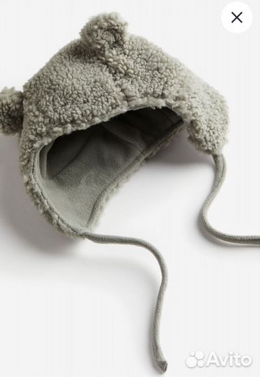 Новая тедди куртка и шапка комплект H&M