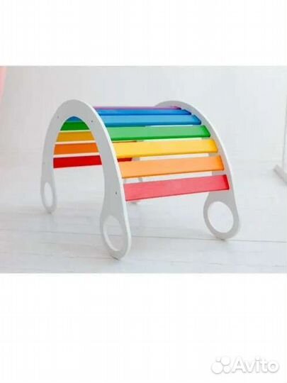 Качалка радуга. Балансир. Мостик