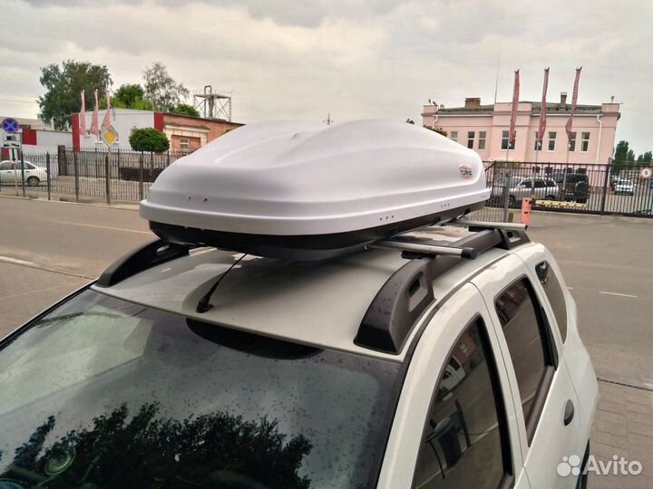 Автобокс Turino Medium 460 белый на Renault Duster