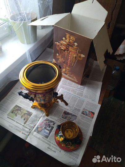 Самовар электрический расписной