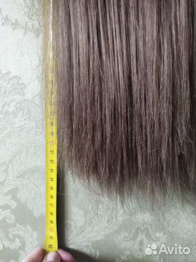 Хвост накладной русый длинный